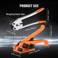Banding Strapping Kit 100m PP Band 100 Metal Seals Tensioner Sealer