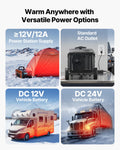 Diesel Heater 8KW 12V 24V Portable Bluetooth Remote Control LCD Tank
