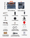 8KW Diesel Heater 12V/24V Portable Truck Van RV Bluetooth APP LCD