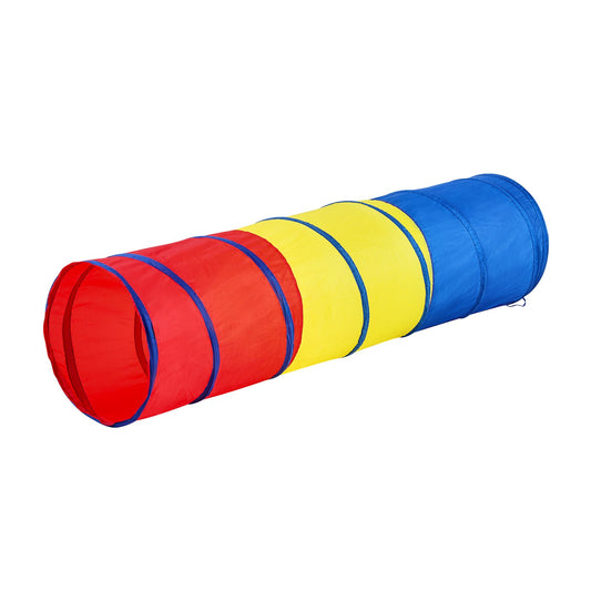 Kids Play Tunnel Tent for Toddlers, Colorful Pop Up Crawl Tunnel Toy for Baby or Pet, Collapsible Gift for Boy and Girl Play Tunnel Indoor and Outdoor Game Red/Yellow/Blue Multicolor