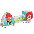 3 in 1 Kids Play Tent with Tunnel for Boys, Girls, Babies and Toddlers, Indoor/Outdoor Pop Up Playhouse with Carrying Bag & Banding Straps as Birthday Gifts, Red/Yellow/Blue Multicolor