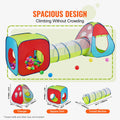 3 in 1 Kids Play Tent Tunnel Pop Up Playhouse Red Yellow Blue