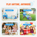3 in 1 Kids Play Tent Tunnel Basketball Hoop Pop Up Indoor Outdoor