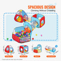 5in1 Kids Play Tent Tunnel Basketball Hoop Indoor Outdoor Playhouse