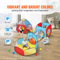 5in1 Kids Play Tent Tunnel Basketball Hoop Indoor Outdoor Playhouse
