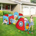 5in1 Kids Play Tent Tunnel Basketball Hoop Indoor Outdoor Playhouse