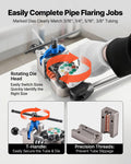 Brake Line Flaring Tool 45° Double Flare 4.76mm 6.35mm 7.94mm 9.52mm