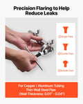Brake Line Flare Kit 7.6m Copper 4.76mm Tube Cutter 16 Fittings 5 Adapters
