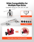 Brake Line Flare Kit 7.6m Copper 4.76mm Tube Cutter 16 Fittings 5 Adapters