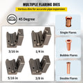 Brake Line Flaring Tool 45° Single Double Bubble 3/16-3/8