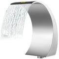 Stainless Steel Pool Fountain 17.7x11.8x23.6in Silver Waterfall
