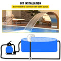 Stainless Steel Pool Fountain 17.7x11.8x23.6in Silver Waterfall