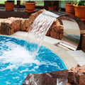 Stainless Steel Pool Fountain 17.7x11.8x23.6in Silver Waterfall