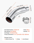 Elbow Exhaust Tip 101.6mm Inlet 152.4mm Outlet Chrome Truck