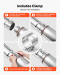 Elbow Exhaust Tip 127mm Inlet 152.4mm Outlet Chrome Truck Car