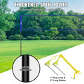 Portable Volleyball Net Set Adjustable Height Steel Poles Pump Bag