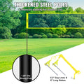 Portable Volleyball Net Set Adjustable Height Steel Poles Beach Backyard