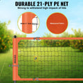 Portable Volleyball Net Set Adjustable Height Aluminum Poles Bag