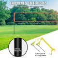 Portable Volleyball Net Set Adjustable Height Aluminum Poles Bag