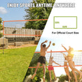 Portable Volleyball Net Set Adjustable Height Aluminum Poles Bag