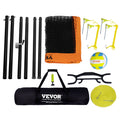 Portable Volleyball Net Set Adjustable Height Aluminum Poles Bag