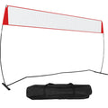Freestanding Volleyball Training Net for Indoor or Outdoor Use, Adjustable Height Portable Net System with Carrying Bag, Professional Volleyball Practice Trainer for Hitting or Serving Drills