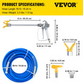 Airless Paint Spray Hose 50ft 1/4in 3600psi with Swivel Joint