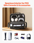 PS5 Slim Carrying Case Travel Bag EVA Soft Lining