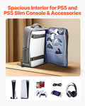 PS5 Backpack Dual Shoulder Travel Bag PlayStation 5 Slim Nylon