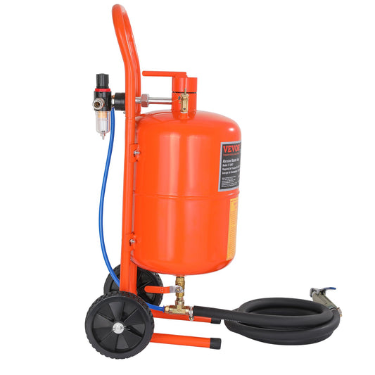 5 Gallon Sandblaster 60-110 PSI High Pressure 4 Nozzles