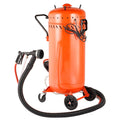 28 Gallon Vacuum Sand Blaster, Dustless Sandblaster with Built-in 1200W Vacuum System for Dust Control and Abrasive Recycle, 60-110 PSI Heavy Duty Abrasive Blasting Machine