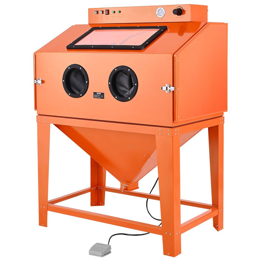 Sandblasting Cabinet 435L Dual Guns 1200W Dust Collector