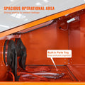 90 Gallon Sandblasting Cabinet 40-120PSI Heavy Duty Sand Blaster