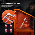 90 Gallon Sandblasting Cabinet 40-120PSI Heavy Duty Sand Blaster