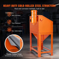 90 Gallon Sandblasting Cabinet 40-120PSI Heavy Duty Sand Blaster