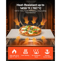 Pizza Stone, 508 x 355 mm Rectangular Cordierite Pizza Stone, Extra Large Baking-Stone with PP Scraper, 17 mm Thick Heat-Resistant Cordierite, for Oven, Baking Bread & Pizzas, BBQ Grilling