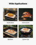 Pizza Stone 508x355mm Cordierite Rectangular 15mm + Aluminum Peel