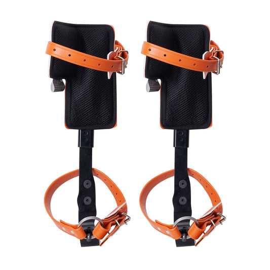 Tree Climbing Spikes Set, 1 Pair Alloy Steel Climbing Spurs with Safety Rope and Safety Harness, 350lbs Load Capacity Tree Climbing Gear, Arborist Equipment for Climbers, Fruit Picking, Orange