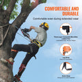 Tree Climbing Spikes Set 1 Pair Steel Spurs Safety Rope Harness 350lbs
