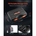 Torx Bit Socket and External Torx Socket Set, 60-Piece T6-T70, TT6-TT70, TP8-TP60, E4-E24, S2 Alloy Steel and Cr-V Steel, 1/4 in, 3/8 in, and 1/2 in Drives, with Enhanced Storage Case, Hand Use