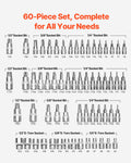 Torx Socket Set 60-Piece T6-T70 1/4