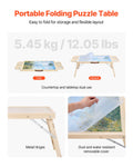 VEVOR Puzzle Board 1500 Piece Folding Legs Wooden Jigsaw 86x63cm