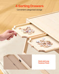 VEVOR Puzzle Board 1500 Piece Folding Legs Wooden Jigsaw 86x63cm