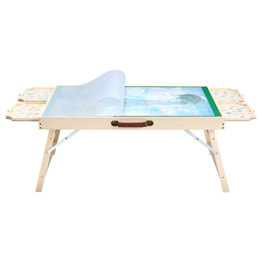 1500 Piece Puzzle Board with Folding Leg Portable Wooden Jigsaw 86x63cm