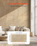 3D Wall Panels 4 Pack 120x60cm Stone Yellow PU Tiles 2.97m²