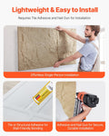 3D Wall Panels 4 Pack 120x60cm Stone Yellow PU Tiles 2.97m²