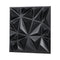 3D Wall Panels 33-Pack 30x30cm PVC Diamond Matte Black