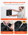 3D Wall Panels 33-Pack 30x30cm PVC Diamond Matte Black