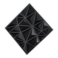 3D Wall Panels 33-Pack 30x30cm PVC Diamond Matte Black