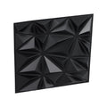 3D Wall Panels 33-Pack 30x30cm PVC Diamond Matte Black